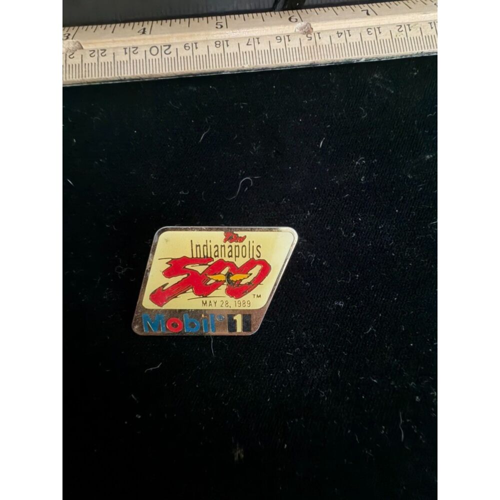 1989 73rd Indianapolis 500 mobil 1 commemorative pin